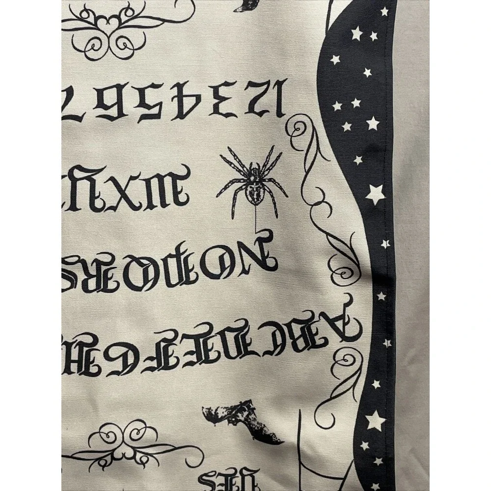 Ouija Board Halloween Table Runner Long Fabric Printed 18